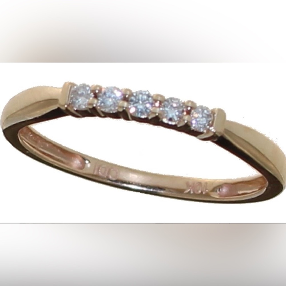 10kt Rose Gold Diamond Designer Ring